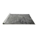 Sideview of Machine Washable Oriental Gray Industrial Rug, wshurb2800gry