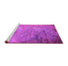 Sideview of Machine Washable Oriental Pink Industrial Rug, wshurb2800pnk