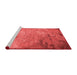 Industrial Red Washable Rugs