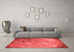 Industrial Red Washable Rugs