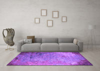 Machine Washable Oriental Purple Industrial Rug, wshurb2800pur