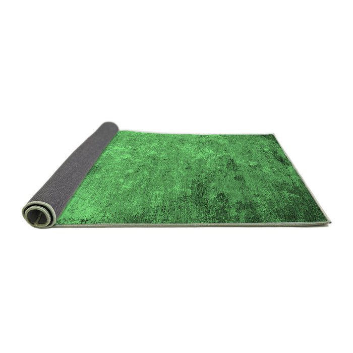 Sideview of Oriental Emerald Green Industrial Rug, urb2800emgrn