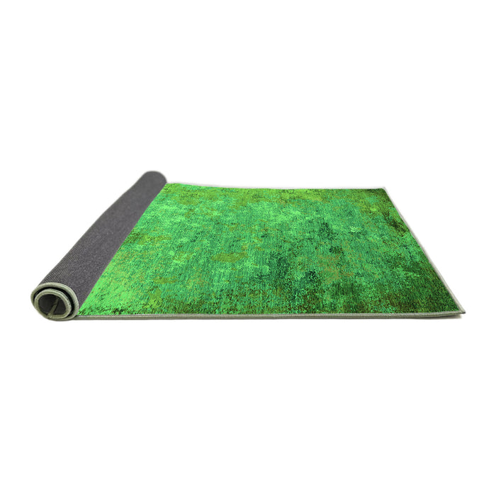 Sideview of Oriental Green Industrial Rug, urb2800grn