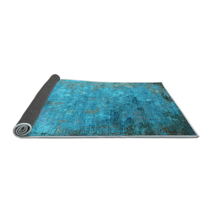 Sideview of Oriental Light Blue Industrial Rug, urb2800lblu