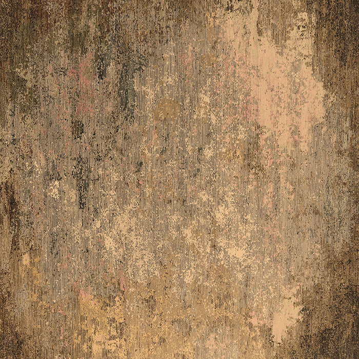 Square Oriental Brown Industrial Rug, urb2800brn