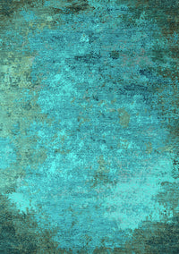 Oriental Turquoise Industrial Rug, urb2800turq