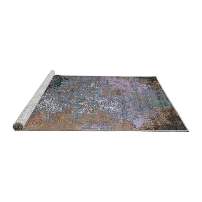 Sideview of Machine Washable Industrial Modern Purple Rug, wshurb2801