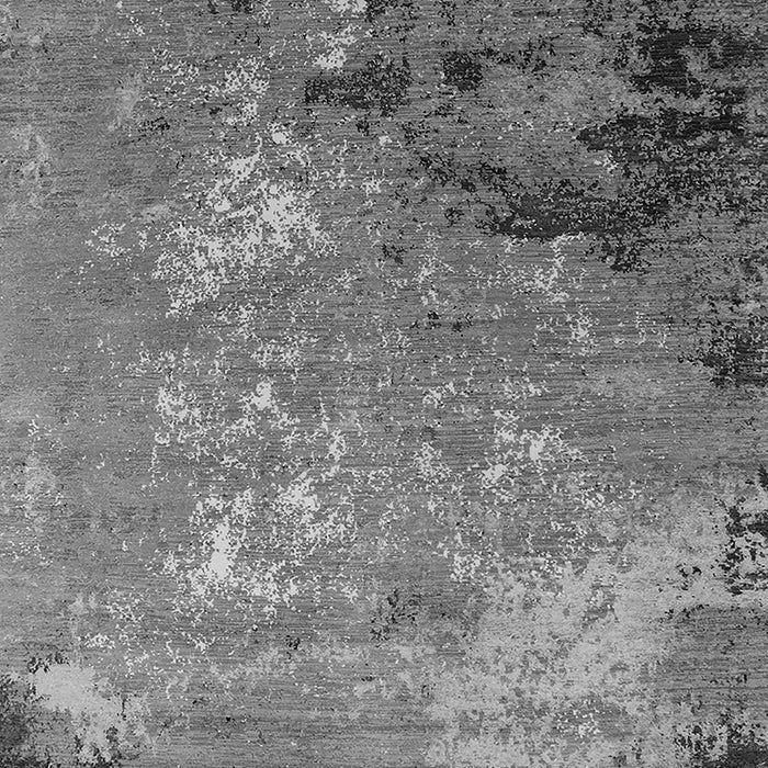 Machine Washable Oriental Gray Industrial Rug, wshurb2801gry