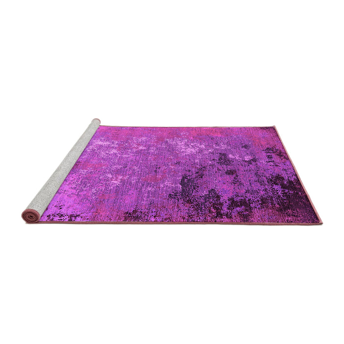 Sideview of Machine Washable Oriental Pink Industrial Rug, wshurb2801pnk