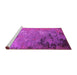 Sideview of Machine Washable Oriental Pink Industrial Rug, wshurb2801pnk