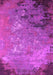 Machine Washable Oriental Pink Industrial Rug, wshurb2801pnk