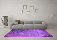 Machine Washable Oriental Purple Industrial Rug, wshurb2801pur