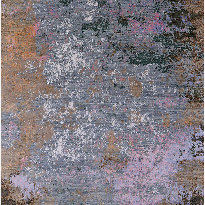 Mid-Century Modern Purple Oriental Rug, urb2801