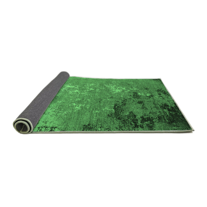 Sideview of Oriental Emerald Green Industrial Rug, urb2801emgrn