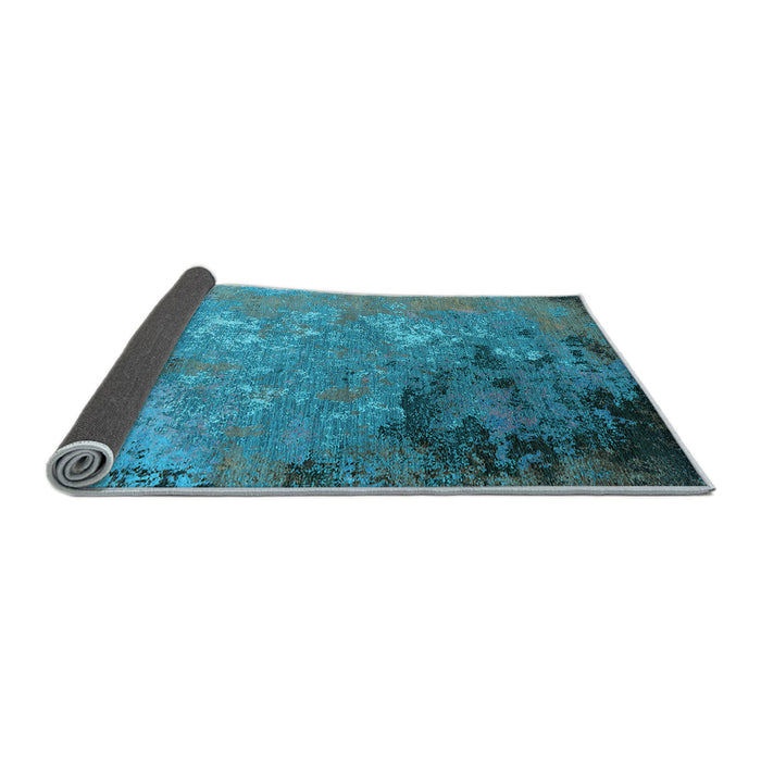Sideview of Oriental Light Blue Industrial Rug, urb2801lblu