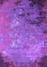 Machine Washable Oriental Purple Industrial Area Rugs, wshurb2801pur