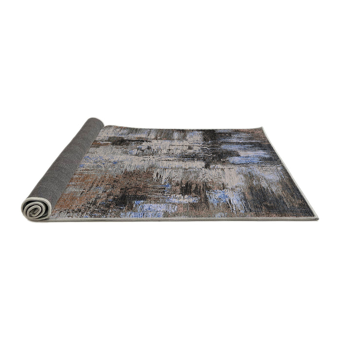 Sideview of Mid-Century Modern Purple Oriental Rug, urb2802