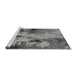 Sideview of Machine Washable Oriental Gray Industrial Rug, wshurb2802gry