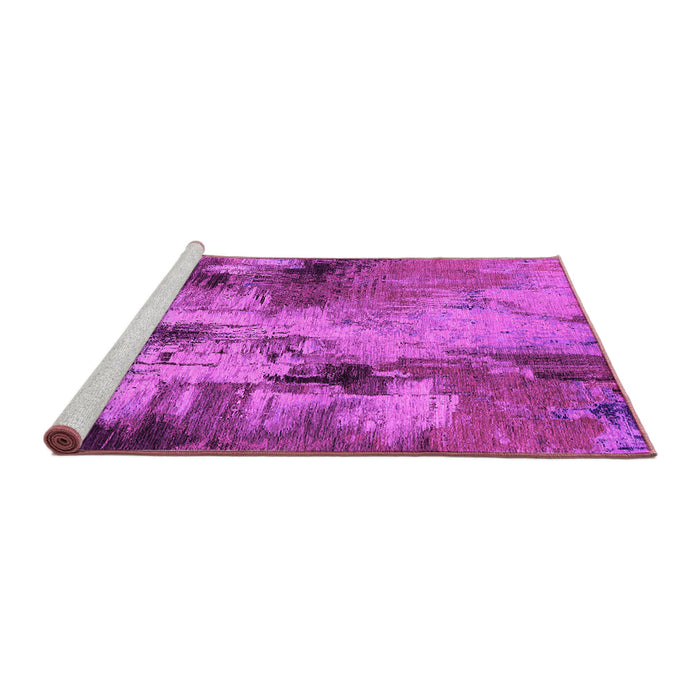 Sideview of Machine Washable Oriental Pink Industrial Rug, wshurb2802pnk