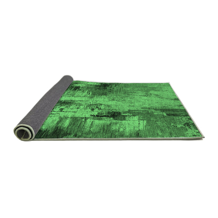 Sideview of Oriental Emerald Green Industrial Rug, urb2802emgrn