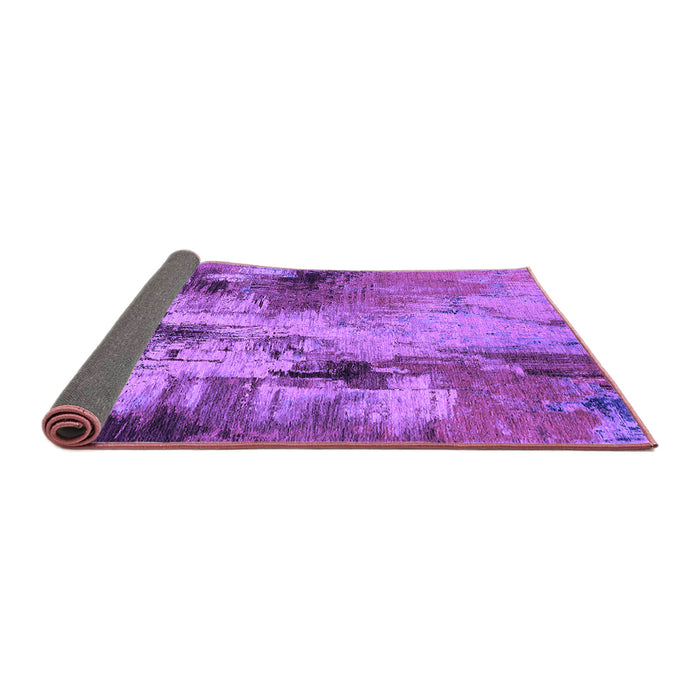 Sideview of Oriental Purple Industrial Rug, urb2802pur