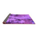 Sideview of Oriental Purple Industrial Rug, urb2802pur