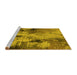 Sideview of Machine Washable Oriental Yellow Industrial Rug, wshurb2802yw