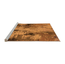 Sideview of Machine Washable Oriental Orange Industrial Area Rugs, wshurb2802org