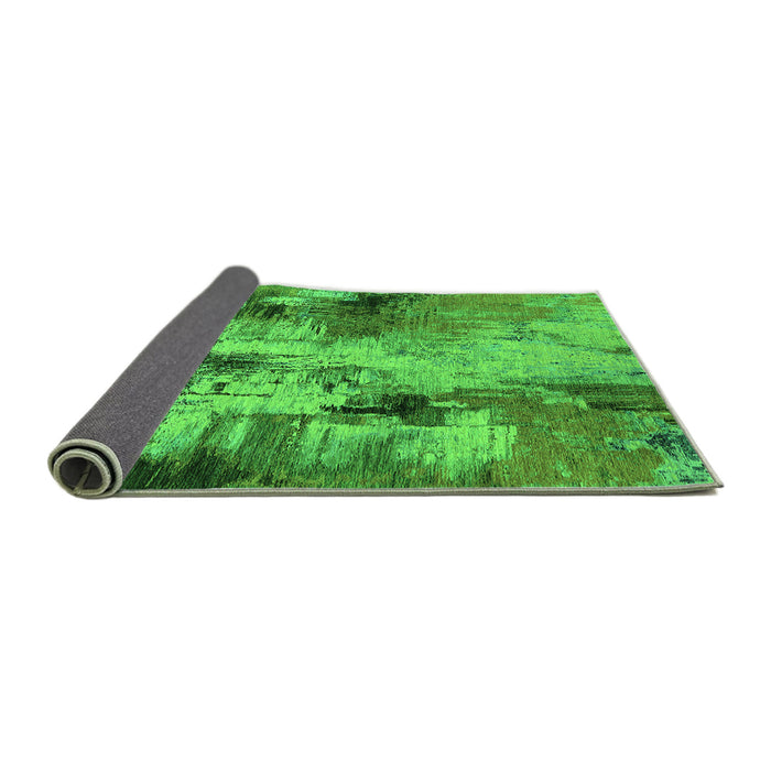 Sideview of Oriental Green Industrial Rug, urb2802grn