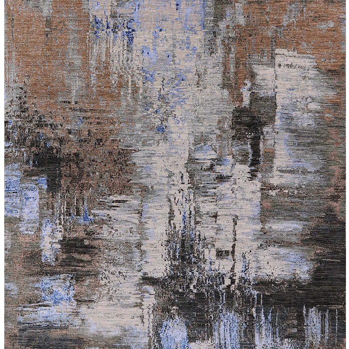 Mid-Century Modern Purple Oriental Rug, urb2802