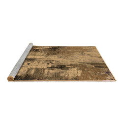 Sideview of Machine Washable Oriental Brown Industrial Rug, wshurb2802brn