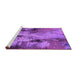 Sideview of Machine Washable Oriental Purple Industrial Area Rugs, wshurb2802pur