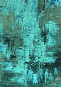 Oriental Turquoise Industrial Rug, urb2802turq