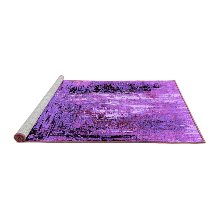 Sideview of Machine Washable Oriental Purple Industrial Area Rugs, wshurb2803pur