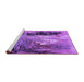 Sideview of Machine Washable Oriental Purple Industrial Area Rugs, wshurb2803pur