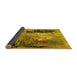 Sideview of Oriental Yellow Industrial Rug, urb2803yw