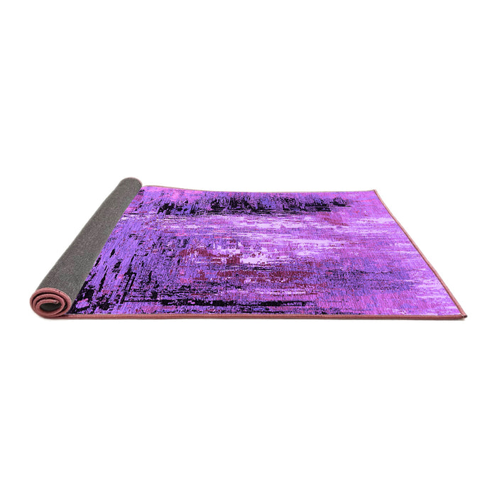 Sideview of Oriental Purple Industrial Rug, urb2803pur