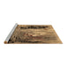 Sideview of Machine Washable Oriental Brown Industrial Rug, wshurb2803brn