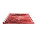 Industrial Red Washable Rugs