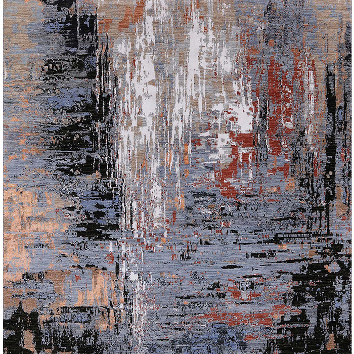 Mid-Century Modern Black Oriental Rug, urb2803