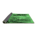 Sideview of Oriental Emerald Green Industrial Rug, urb2803emgrn