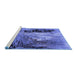 Sideview of Machine Washable Oriental Blue Industrial Rug, wshurb2803blu