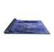 Sideview of Oriental Blue Industrial Rug, urb2803blu