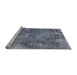 Sideview of Machine Washable Industrial Modern Purple Navy Blue Rug, wshurb2804