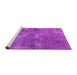 Sideview of Machine Washable Oriental Pink Industrial Rug, wshurb2804pnk