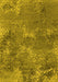 Machine Washable Oriental Yellow Industrial Rug, wshurb2804yw