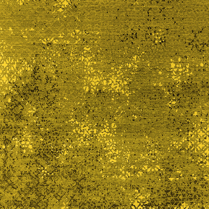 Machine Washable Oriental Yellow Industrial Rug, wshurb2804yw