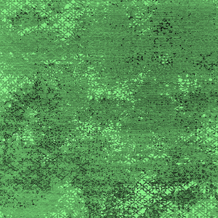 Square Machine Washable Oriental Emerald Green Industrial Area Rugs, wshurb2804emgrn