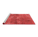 Industrial Red Washable Rugs