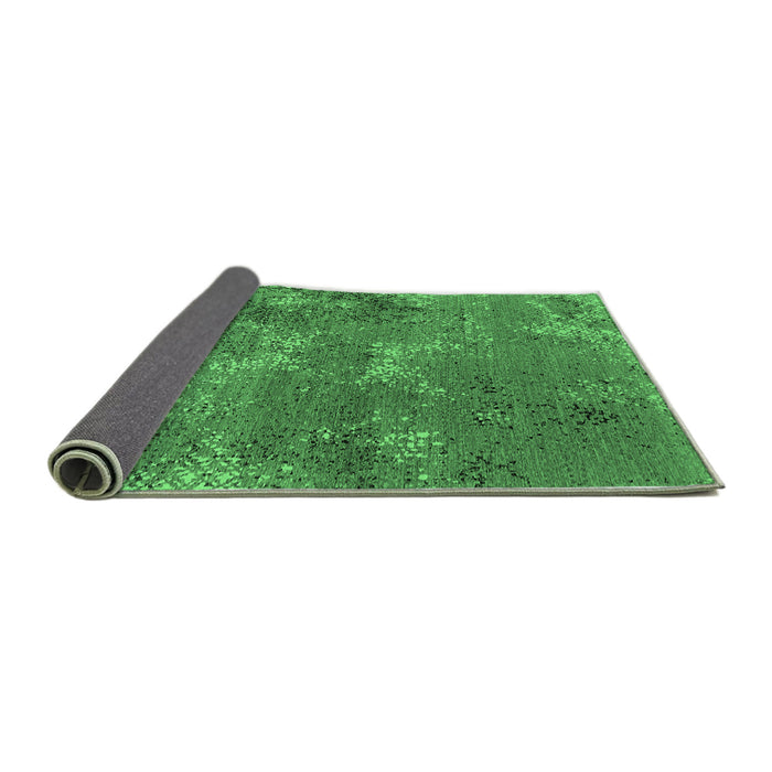 Sideview of Oriental Emerald Green Industrial Rug, urb2804emgrn